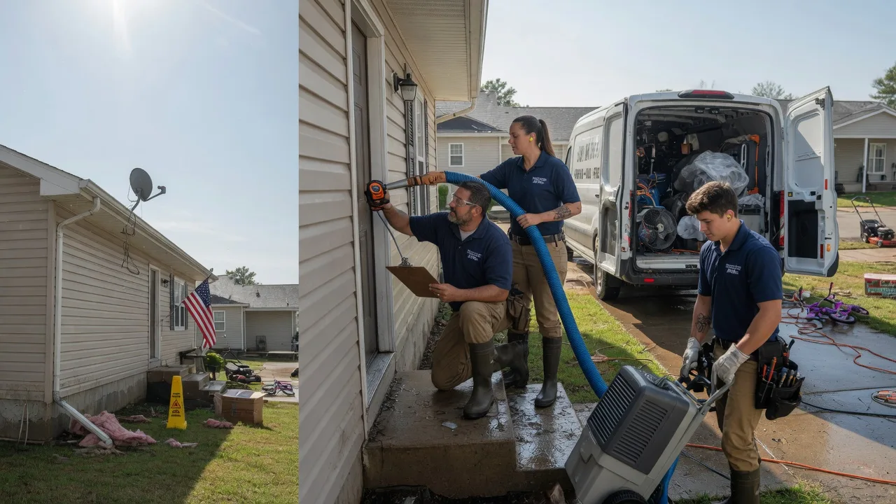 Ceiling Water Damage Restoration in New Salem, IL near me